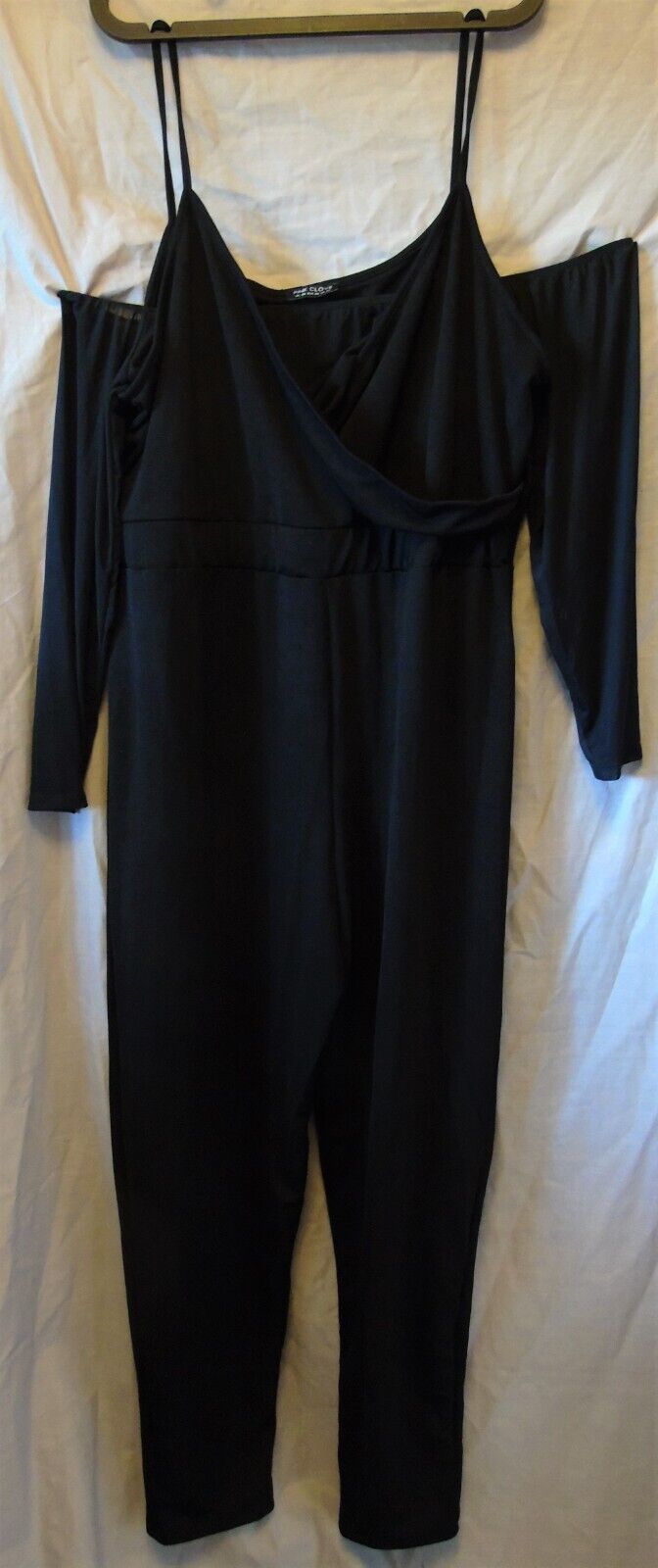 Black Strappy Jumpsuit Size 28 Pink Clove