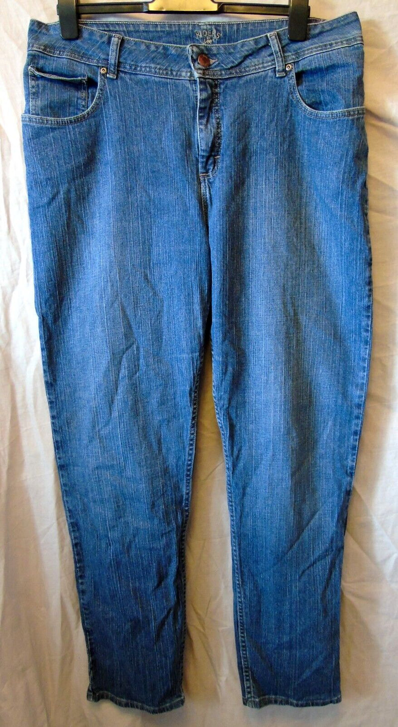 Blue Straight Leg Jeans Size 18 Lee Riders 36"W 32"L