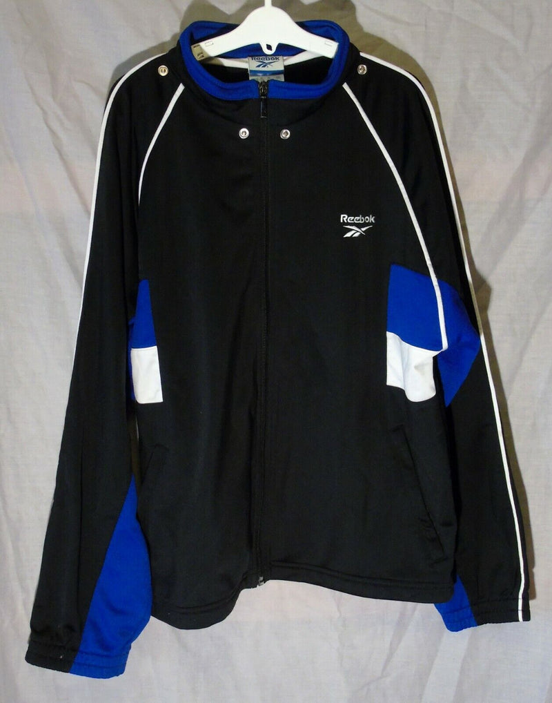 Black Sheen Tracksuit Top Jacket Age 13-14 Years Reebok