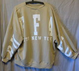 Beige USA Slogan Sweater Jumper Size 16 I Saw It First