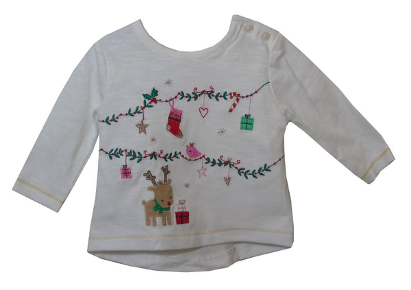 Xmas Festive 2-Piece Outfit Age 0-3-6-9 1 Months F&F