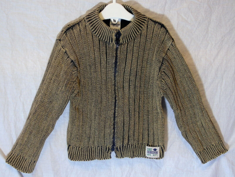 Brown Ribbed Knit Cardigan Jacket Age 3 Years OshKosh