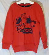 Red Digger Tractor Sweater Jumper Age 18-24 Months George