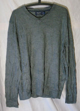 Grey Thin Knit Jumper Size L Large Nautica