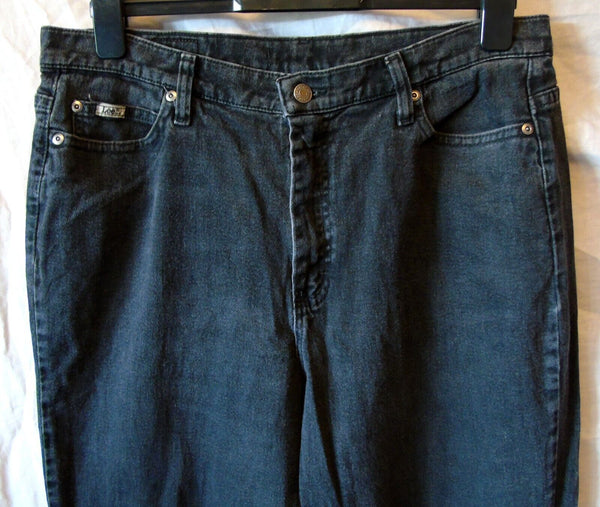 Black High Rise Jeans Size 16 Lee 34"W 32"L