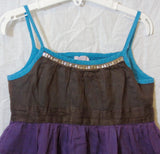 Brown Sparkly Strappy Dress Age 6-7 Years Monsoon