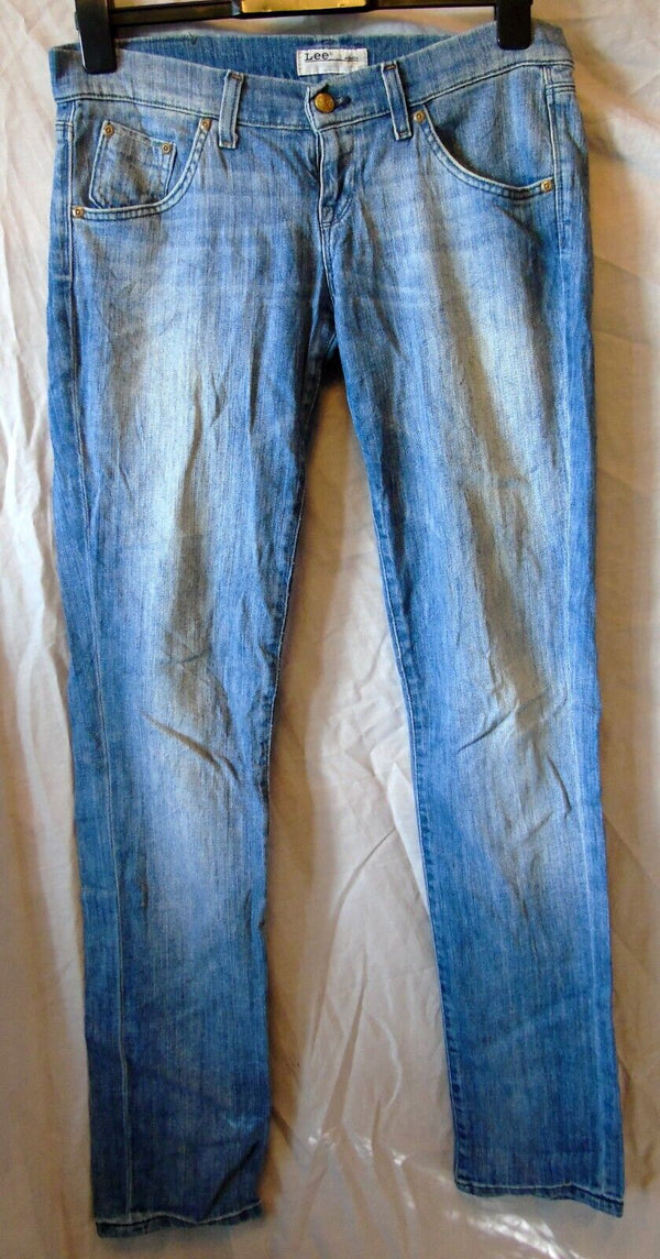 Light Blue Whiskered Denim Size 16 Lee 34"W 33"L