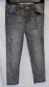 Grey Whiskered Distressed Denim Skinny Jeans Age 3-4 Years Primark