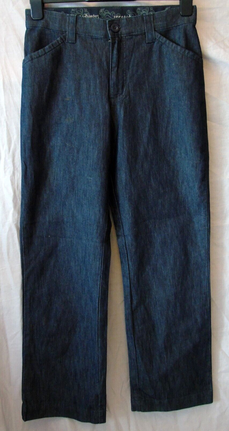 Dark Blue Stretch Jeans Size 12 Lee 30"W 29"L