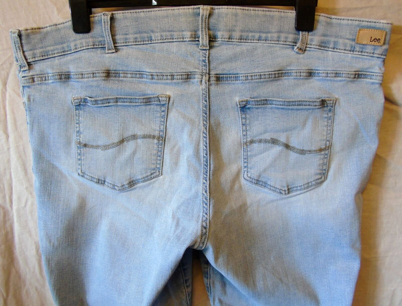 Light Blue Jeans Size 24 Lee 44"W 30"L