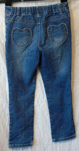 Blue Denim Diamante Jeans Age 5 Years TU