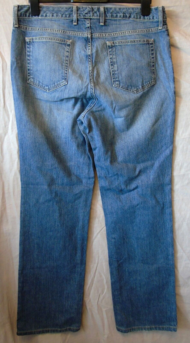 Blue Straight Leg Jeans Size 18 Eddie Bauer 36"W 31"L