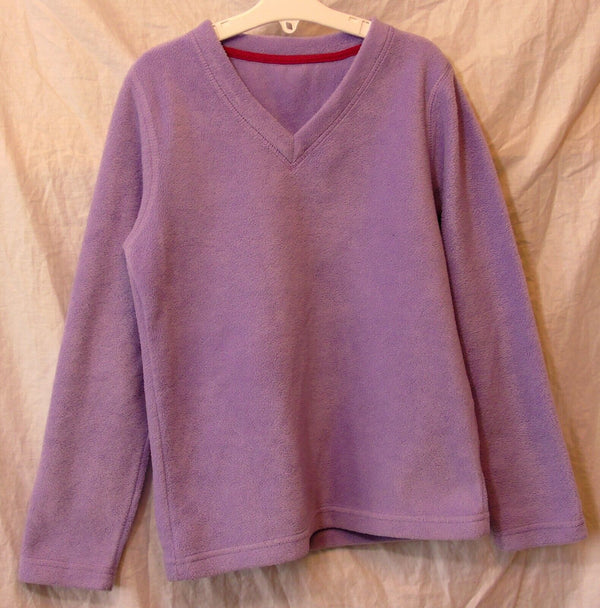 Purple Lilac Fleece Sweater Jumper Age 9-10 Years Millets