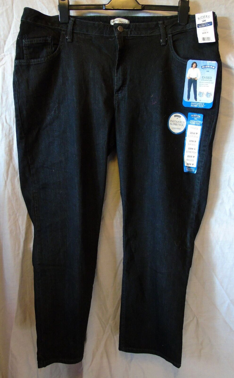 Black Instant Slim Jeans Size 22 Lee Riders 41"W 29"L