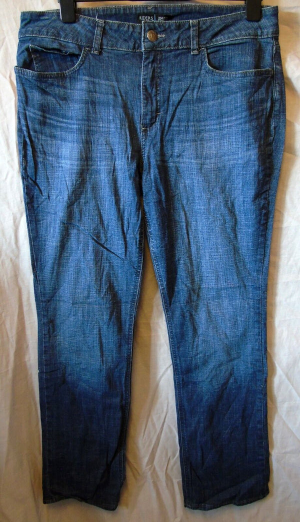 Dark Blue Straight Leg Jeans Size 18 Lee Riders 37"W 30"L