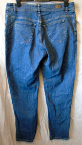 Blue Straight Leg Jeans Size 18 Lee Riders 36"W 32"L