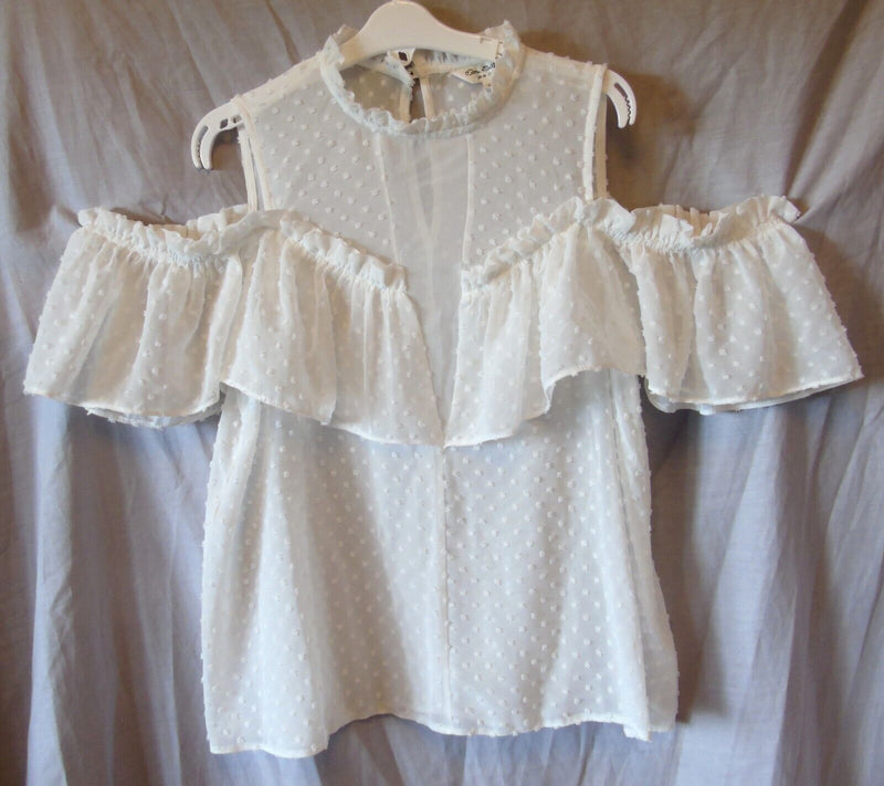 Ivory White Blouse Top Age 13-14 Years Miss Selfridge UK10