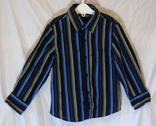 Blue Stripe Long Sleeve Shirt Age 4 Years Next