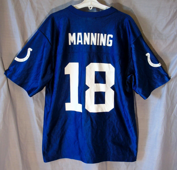 NFL Blue Indianapolis Colts Manning T-Shirt Kit Top Age 13-14 Years