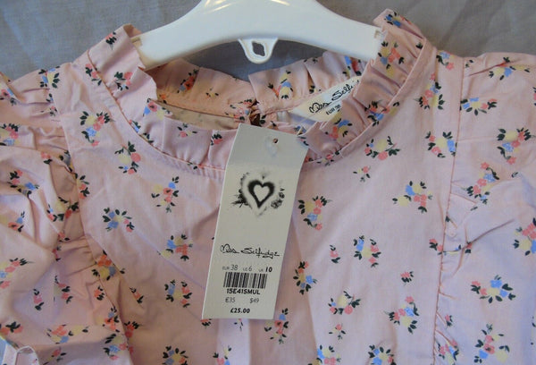 Pink Floral Blouse Top Age 13-14 Years Miss Selfridge UK10