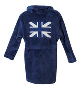 Blue Fleece Dressing Gown Robe Age 3 Years Vertbaudet