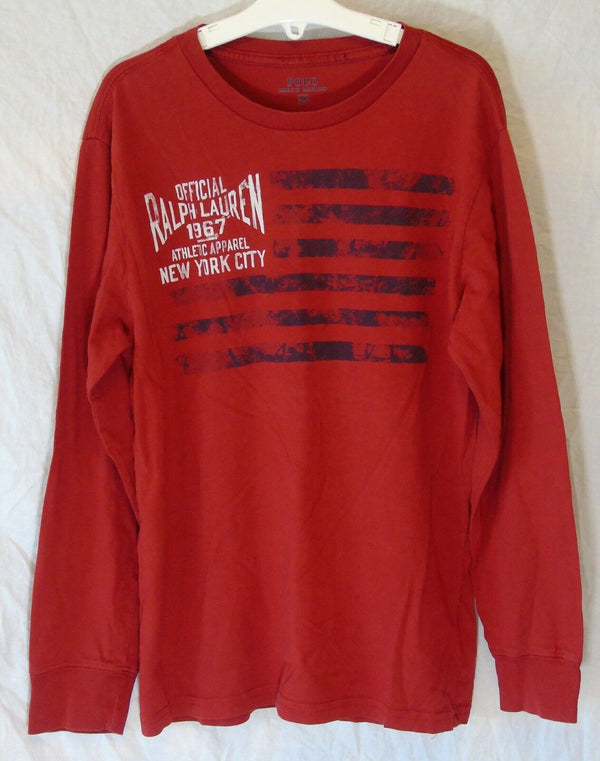 Red Logo NYC Long Sleeve Top Age 10 Years Ralph Lauren