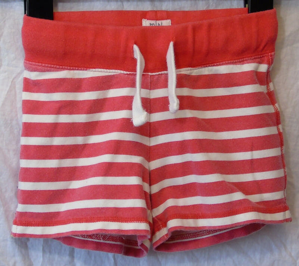 Red White Stripe Jersey Jogger Shorts Age 5 Years Boden