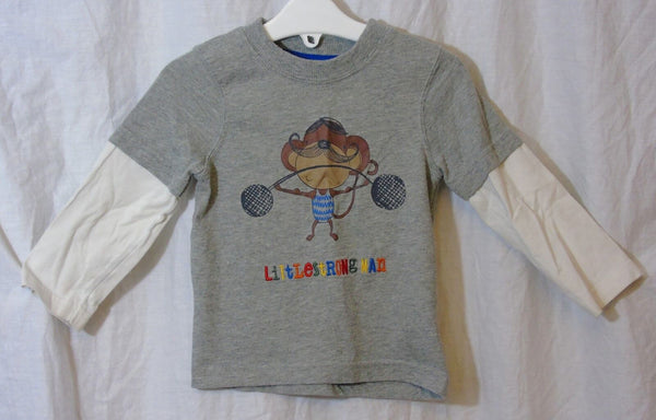 Strong Man Monkey Long Sleeve  Top Age 12-18 Months Mothercare