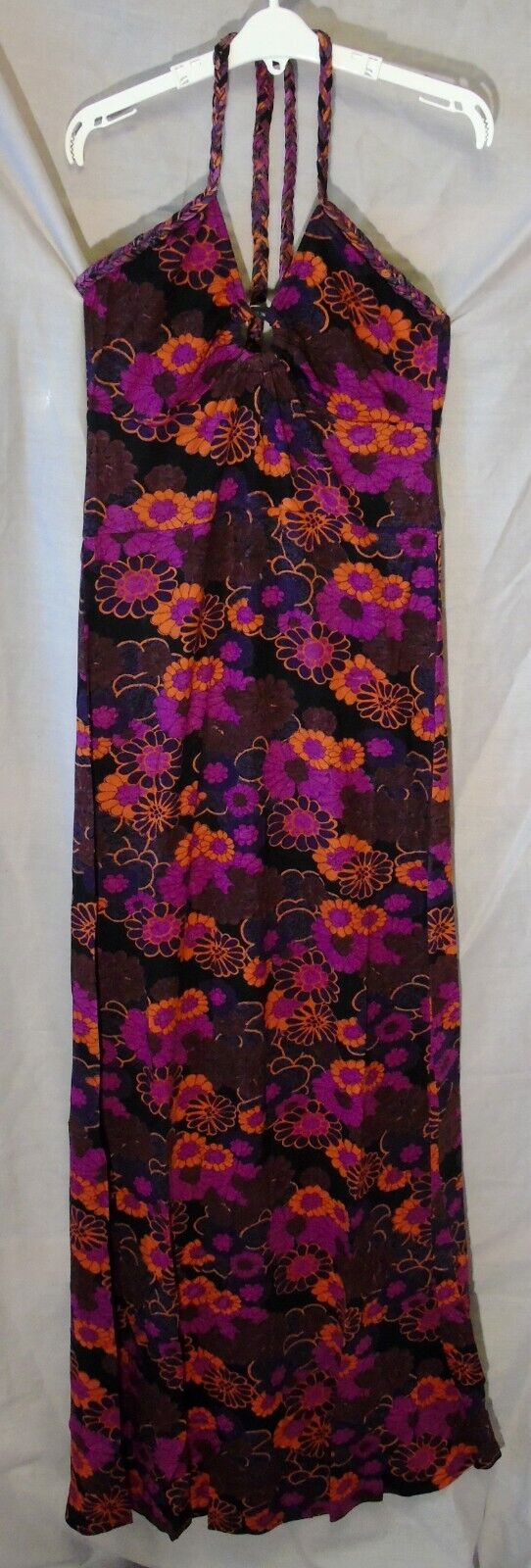 Black Floral Stretchy Maxi Dress Age 15-16 Years Ellos