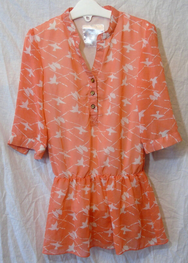 Orange Chiffon Tunic Blouse Top Age 4-5 Years Redtag