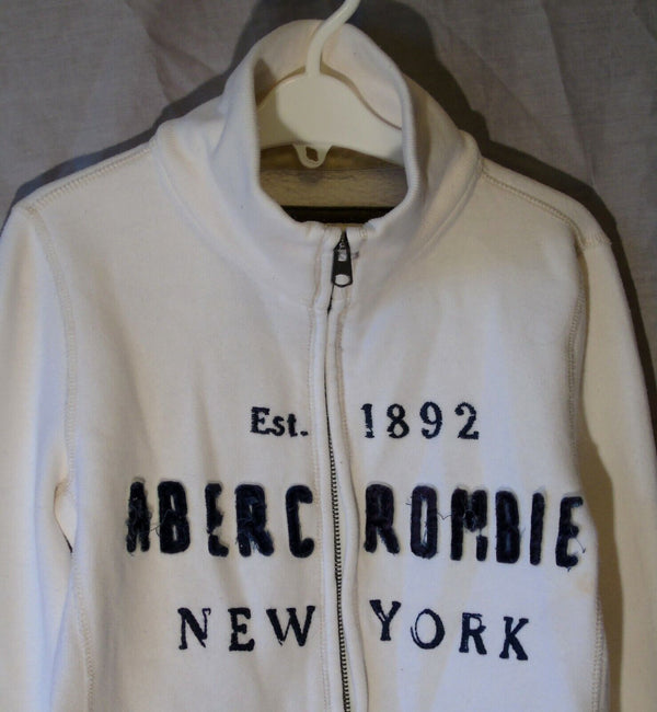 White Logo Front Jacket Age 9-10 Years Abercrombie Fitch