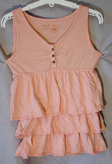 Peach Pink Stretchy Tunic Top Age 6-7 Years Gap