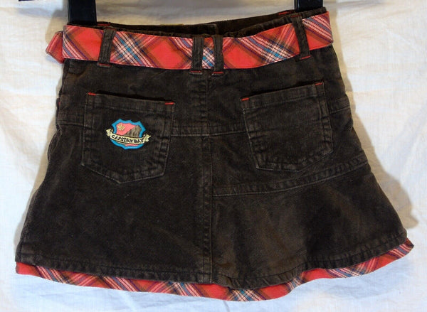 Brown Belted Cord Skirt Age 2-3 Years Palomino