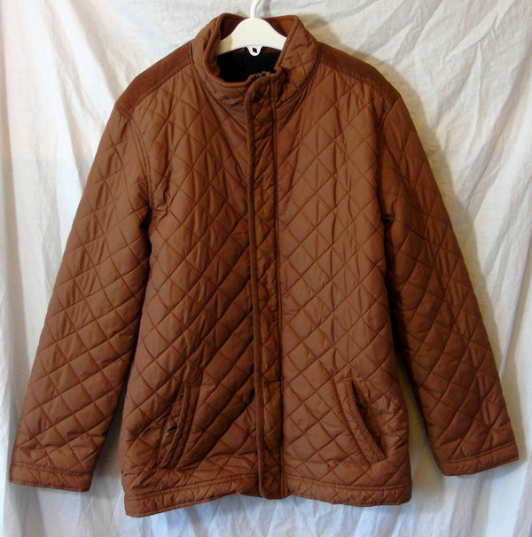 Brown Fleece Lined Quilted Coat Age 12-13 Years Matalan