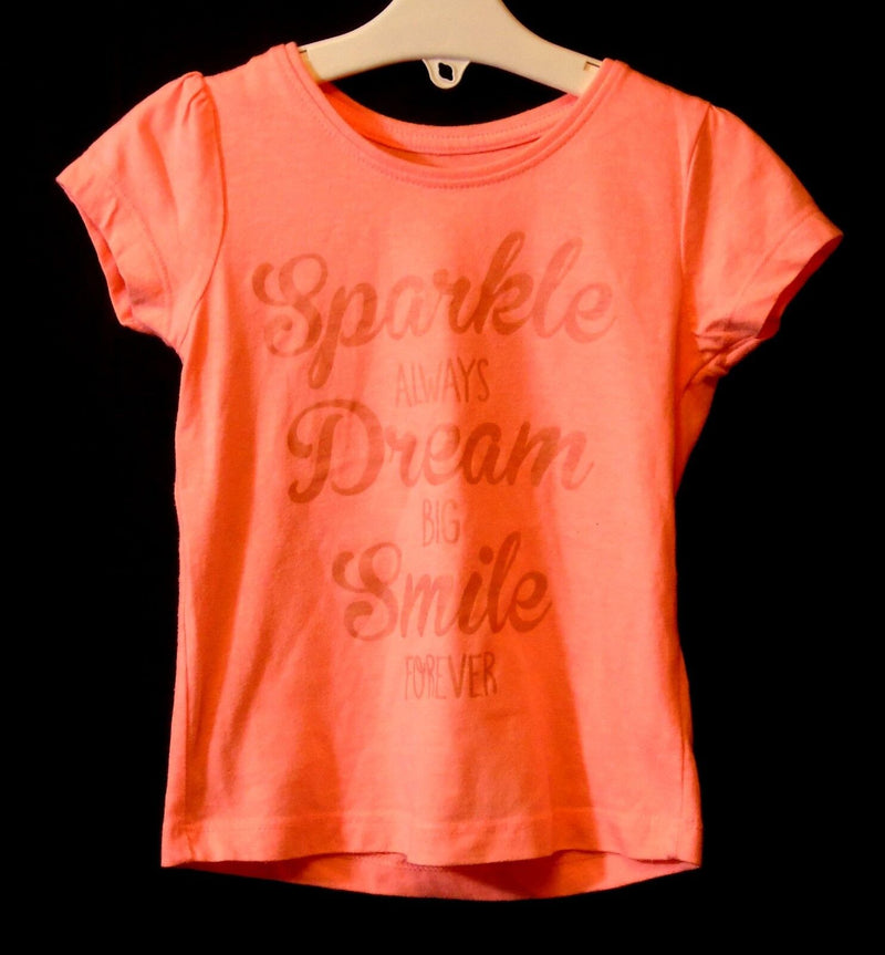 Pink Slogan Tee T-Shirt Top Age 2-3 Years Primark