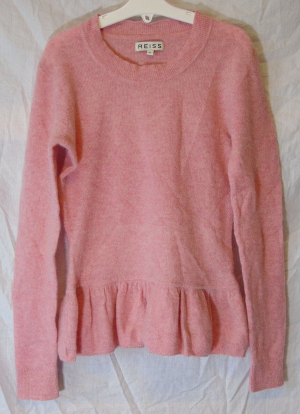 Pink Angora Lambswool Blend Jumper Age 14-15 Years Reiss