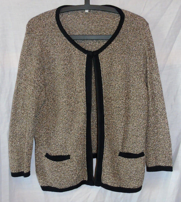 Brown Open Cardigan Size 12 M&S Per Una