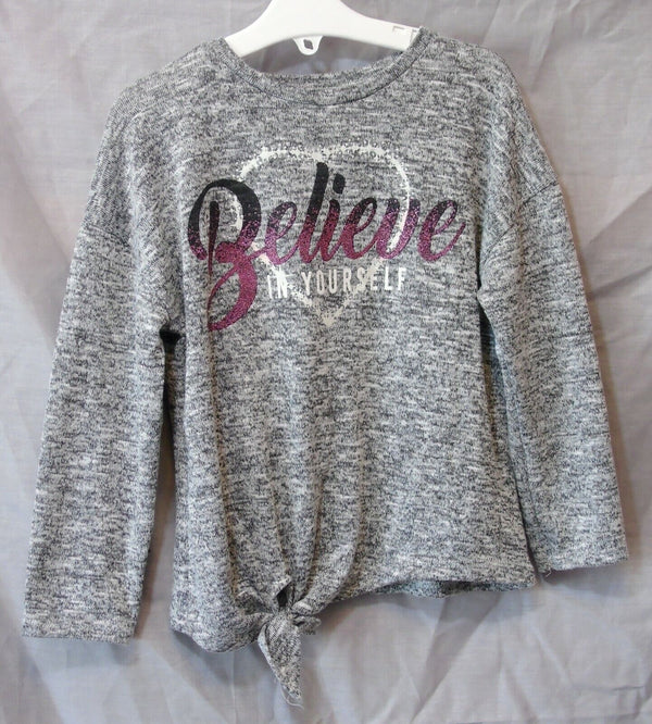 Grey Sparkly Long Sleeve Top Age 5 Years Matalan