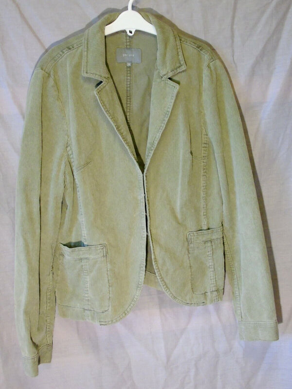 Sage Green Cord Blazer Jacket Age 15-16 Years M&S Per Una