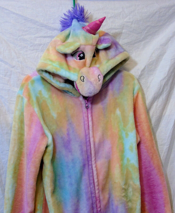 Rainbow Unicorn Fleece Hooded Onesey Age 11-12 Years Dannii Matthews