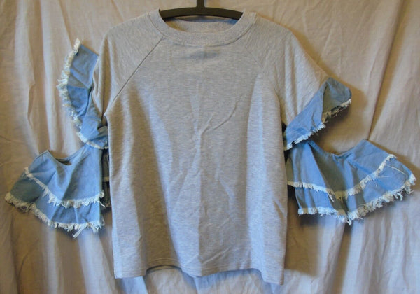 Grey Cold Shoulder Top Size 10 Urban Bliss Age 13-14 Years