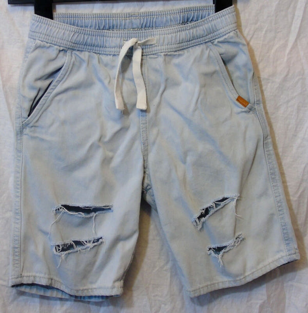 Blue Denim Ripped Board Shorts Age 9-10 Years H&M