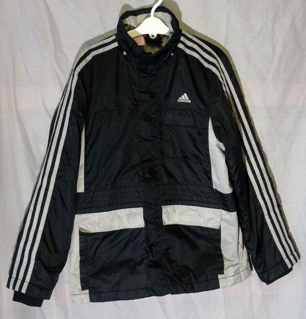 Black Lightly Padded School Coat Age 12 Years Adidas