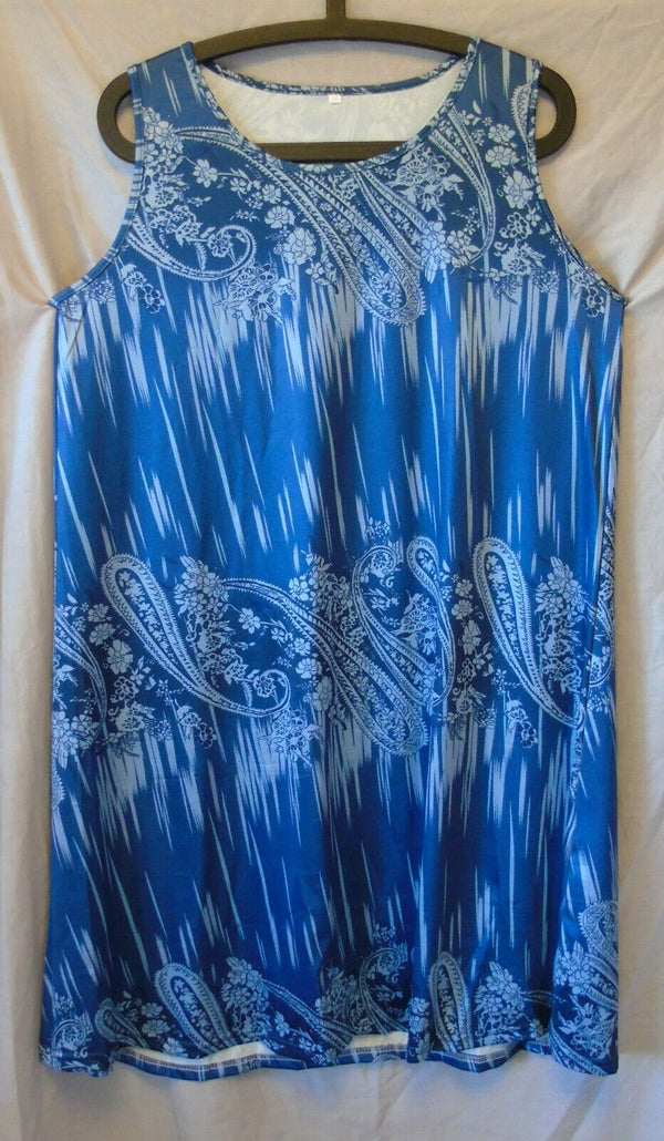 Blue Paisley Chemise Size 24 4XL Shein Curve