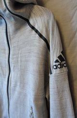 Grey Tracksuit Top Jacket Size 12-14 Adidas Primeknit RRP £120