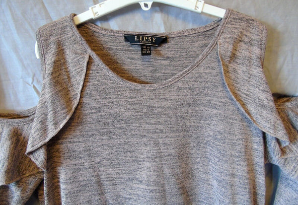 Grey Cold Shoulder Jumper Age 13-14 Years Lipsy UK10