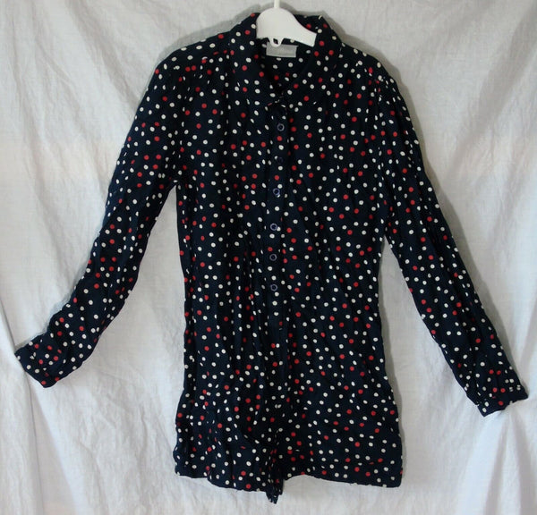 Black Polka Spot Playsuit Age 10 Years Matalan