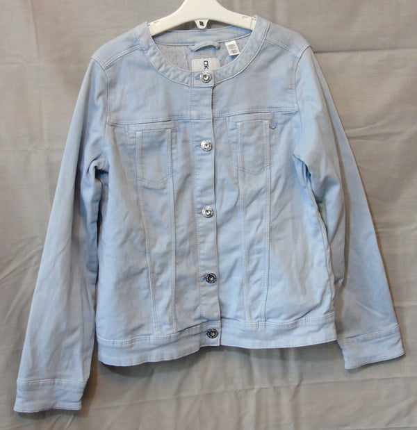 Blue Denim Collarless Jacket Age 10 Years Okaidi