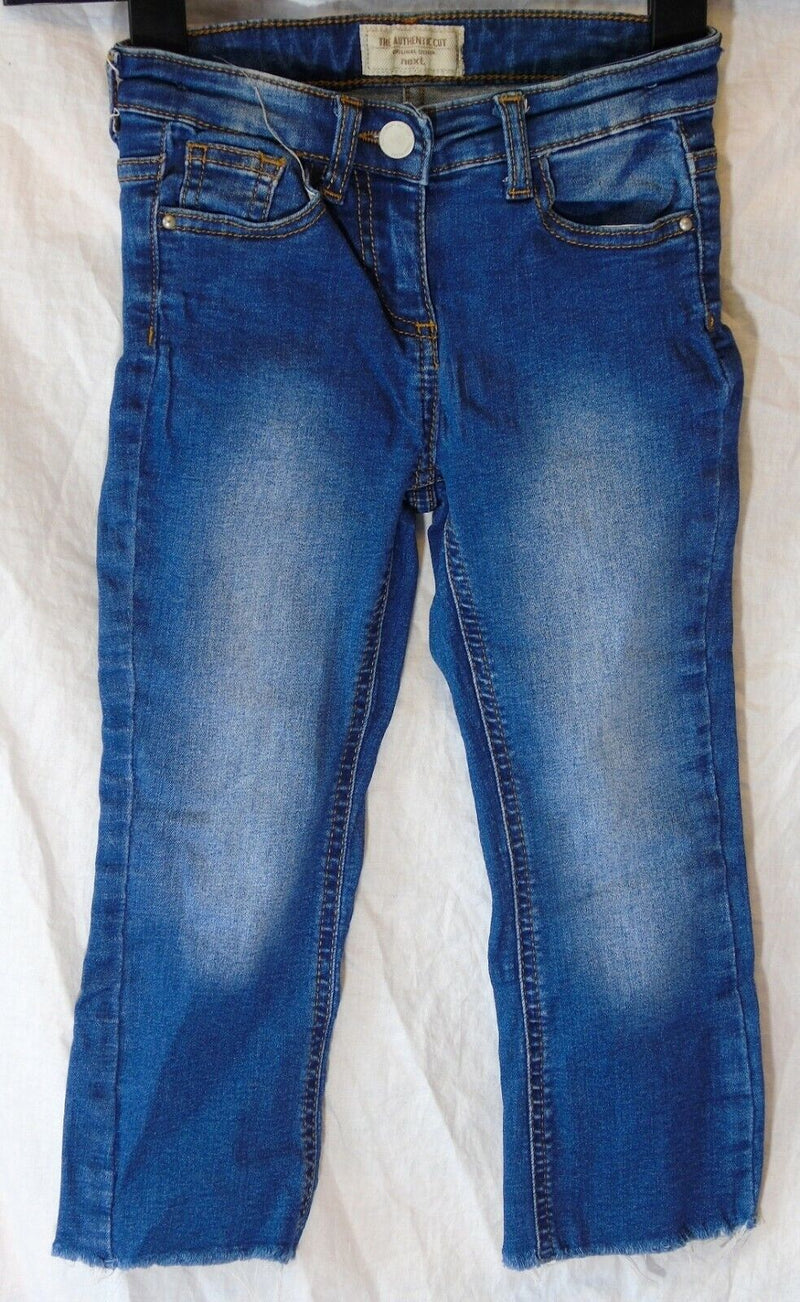 Blue Frayed Hem Stretch Denim Jeans Age 6 Years Next