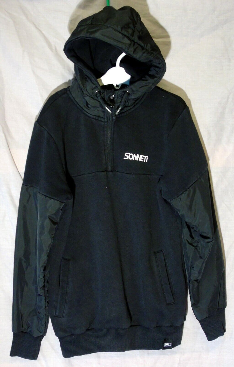 Black Sheen Hoodie Coat Age 10-11 Years Sonneti